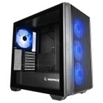Tuba Toptaş Rampage Craft Temperli Cam+Mesh Siyah Argb Fan+Type-C Atx Mid-T Gamıng Kasa