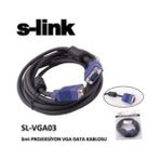 Tuba Toptaş S-Lınk SL-VGA03F Monitör,vga,projektör E-D (3 Metre) Data Projeksiyon Kablo