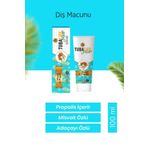 TUBALİFE Diş Macunu - Adaçayı Özlü, Natürel, Misvaklı, Propolisli 100 ml / 140 gr Tubalife