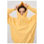 TUBİA Kadın Oversize Sarı Kapüşonlu Sweatshirt