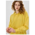 TUBİA Kadın Sarı Renk Kapüşonlu Oversize Sweatshirt