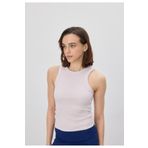 TUBİA Kadın Sıfır Kol Gray Lilac Bluz