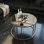 Tubihome Orta Sehpa, Gold Siyah