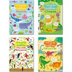 Tübitak Ara ve Bul Resimli Bulmacalar Set 4 Kitap - Ormanda Denizde Dinozorlar Hayvanat Bahçesinde 3+ Yaş