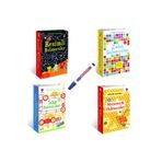 Tübitak Etkinlik Kartları Matematik - Sayı - Zeka - Resimli Bulmacalar 4 Kutu Kart / Tahta Kalemi