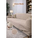 Tuchmall Bohem Koltuk Örtüsü , Kanepe Örtüsü ,chester Örtüsü Koltuk Kılıfı 3 Kişilik Bir Adet - 185 x 230 cm - Vizon - Cappuccino