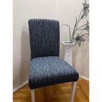 Tuchmall Jakarlı Sandalye Kılıfı-Sandalye Örtüsü Yıkanabilir ve Esnektir - 35 x 50 cm - Antrasit