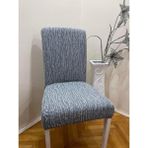 Tuchmall Jakarlı Sandalye Kılıfı-Sandalye Örtüsü Yıkanabilir ve Esnektir - 35 x 50 cm - Koyu Gri