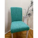 Tuchmall Jakarlı Sandalye Kılıfı-Sandalye Örtüsü Yıkanabilir ve Esnektir - 35 x 50 cm - Mint