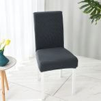 Tuchmall Sandalye Kılıfı, Sandalye Örtüsü Yıkanabilir Lastikli ve Esnek 1 Adet - 35 x 50 cm - Antrasit
