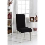 Tuchmall Sandalye Örtüsü Yüksek Kaliteli ve Esnek Yıkanabilir Sandalye Kılıfı Likralı 6 Adet - 35 x 50 cm - Siyah