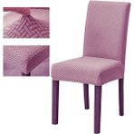 Tuchmall Sandalye Örtüsü Yüksek Kaliteli ve Esnek Yıkanabilir Sandalye Kılıfı Tuğla Desen 1 Adet - 35 x 50 cm - Pembe