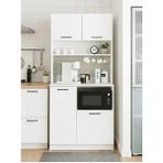 Tuco 2 Çok Amaçlı Mutfak Dolabı & Mikrodalga Fırın Dolabı & Banyo Dolabı 180X90 cm Beyaz
