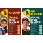 Tudem 2025 5. Sınıf Matematik + Fen Bilimleri Dinamik Soru Bankası Seti 2 Kitap Yeni Müfredat
