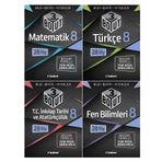 Tudem 8. Sınıf Matematik + Türkçe + Fen + İnkılap 3 Boyut Seti 4 Kitap 2023