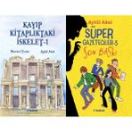 Tudem Yayın Grubu Kayıp Kitaplıktaki Iskelet - 1 ve Süper Gazeteciler 5 Son Baskı (Mavisel Yener - Aytül Akal)