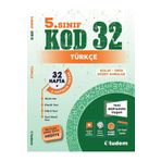 Tudem Yayınları 5.sınıf Türkçe Kod 32 Hafta Tekrar Test Kitabı