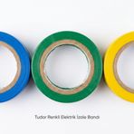 Tudor Renkli Elektrik İzole Bandı Kablo Yalıtım Bandı - Yeşil