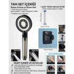 Tudor Segyhome Duş ve Arıtma Seti+Yedek Filtre+Yapışkanlı Duş Başligi Tutucu