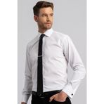Tudors 2262 Modern Slim Fit Çift Manşet Erkek Gömlek