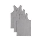 Tudors 3 Adet Compact Penye Gri Erkek Atlet Pamuklu Standart Fit Normal Kesim 3'lü Paket - 2XL