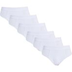 Tudors Erkek 6'Lı Paket Likralı Slip Külot,Beyaz Xl