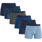 Tudors Erkek 6'lı Pamuklu Likralı Esnek Kumaş Premium Seri Boxer - Renkli - 2XL