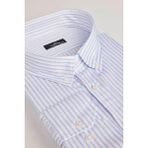 Tudors Erkek Big Size Büyük Beden Uzun Kollu Çizgili Gömlek - 3XL - Multicolor