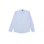 Tudors Erkek Modern Fit Dar Kesim Pamuklu Kolay Ütü Armürlü Mavi Gömlek - 2XL