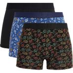 Tudors Erkek Premium Seri Esnek Kumaş Boxer Renkli Desenli 3'lü Paket XL Beden