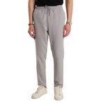 Tudors Erkek Regular Fit Beli Lastikli Bağcıklı Jogger Gri Pantolon Rahat Kesim Yan Cepli - 36