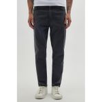 Tudors Erkek Regular Fit Bol Kesim Denim Yıkamalı Efektli Esnek Gri Jean Kot Pantolon - 34