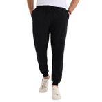 Tudors Erkek Regular Fit Klasik Kesim Beli Bağcıklı Jogger Cepli Lastikli Paça Siyah Eşofman Altı - 2XL