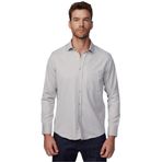 Tudors Erkek Regular Fit Klasik Kesim Kravatlık Armürlü Taş Gömlek - 2XL