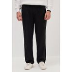 Tudors Erkek Regular Fit Klasik Kesim Normal Bel Geniş Paça Siyah Pantolon - 2XL