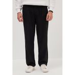 Tudors Erkek Regular Fit Klasik Kesim Normal Bel Geniş Paça Siyah Pantolon-40339 Siyah