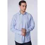 Tudors Erkek Regular Fit Klasik Kesim Oversize %100 Pamuk Keten Doku Çizgili Gömlek - Karışık - XL