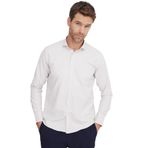 Tudors Erkek Regular Fit Klasik Kesim Pamuklu Kolay Ütü Armürlü Taş Rengi Gömlek - 2XL