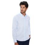 Tudors Erkek Regular Fit Klasik Kesim Pamuklu Tek Cepli Armürlü Gömlek,Mavi Xl 2007004280962