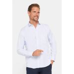 Tudors Erkek Regular Fit Klasik Kesim Tek Cepli Çizgili Italyan Yaka Gömlek - 2XL