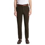 Tudors Erkek Slim Fit Chino Esnek Yandan Cepli Önü Fermuarlı Pamuklu Dokulu Haki Pantolon - 33