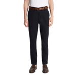 Tudors Erkek Slim Fit Chino Esnek Yandan Cepli Önü Fermuarlı Pamuklu Dokulu Lacivert Pantolon - 38