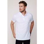 Tudors Erkek Slim Fit Dar Kesim %100 Pamuk Düz Pike Beyaz Polo Yaka Tişört
