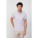 Tudors Erkek Slim Fit Dar Kesim %100 Pamuk Düz Pike Lila Polo Yaka T-Shirt - XL
