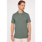 Tudors Erkek Slim Fit Dar Kesim %100 Pamuk Yumuşak Dokulu Düz Pike Yeşil Polo Yaka T-Shirt - XL
