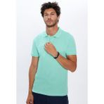 Tudors Erkek Slim Fit Dar Kesim %100 Pamuk Yumuşak Dokulu Düz Pike Yeşil Polo Yaka T-Shirt