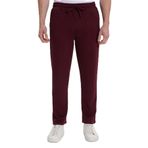 Tudors Erkek Slim Fit Dar Kesim Beli Bağcıklı 3 Cepli Geniş Paça Bordo Eşofman Altı - XL