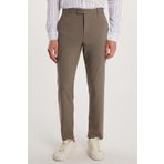 Tudors Erkek Slim Fit Dar Kesim Esnek Yan Cepli Bilek Boy Canvas Kesim Açık Haki Pantolon