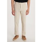 Tudors Erkek Slim Fit Dar Kesim Esnek Yan Cepli Bilek Boy Canvas Kesim Koyu Bej Pantolon