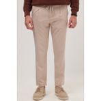 Tudors Erkek Slim Fit Dar Kesim Lastikli Bağcık Detaylı Taş Pantolon
